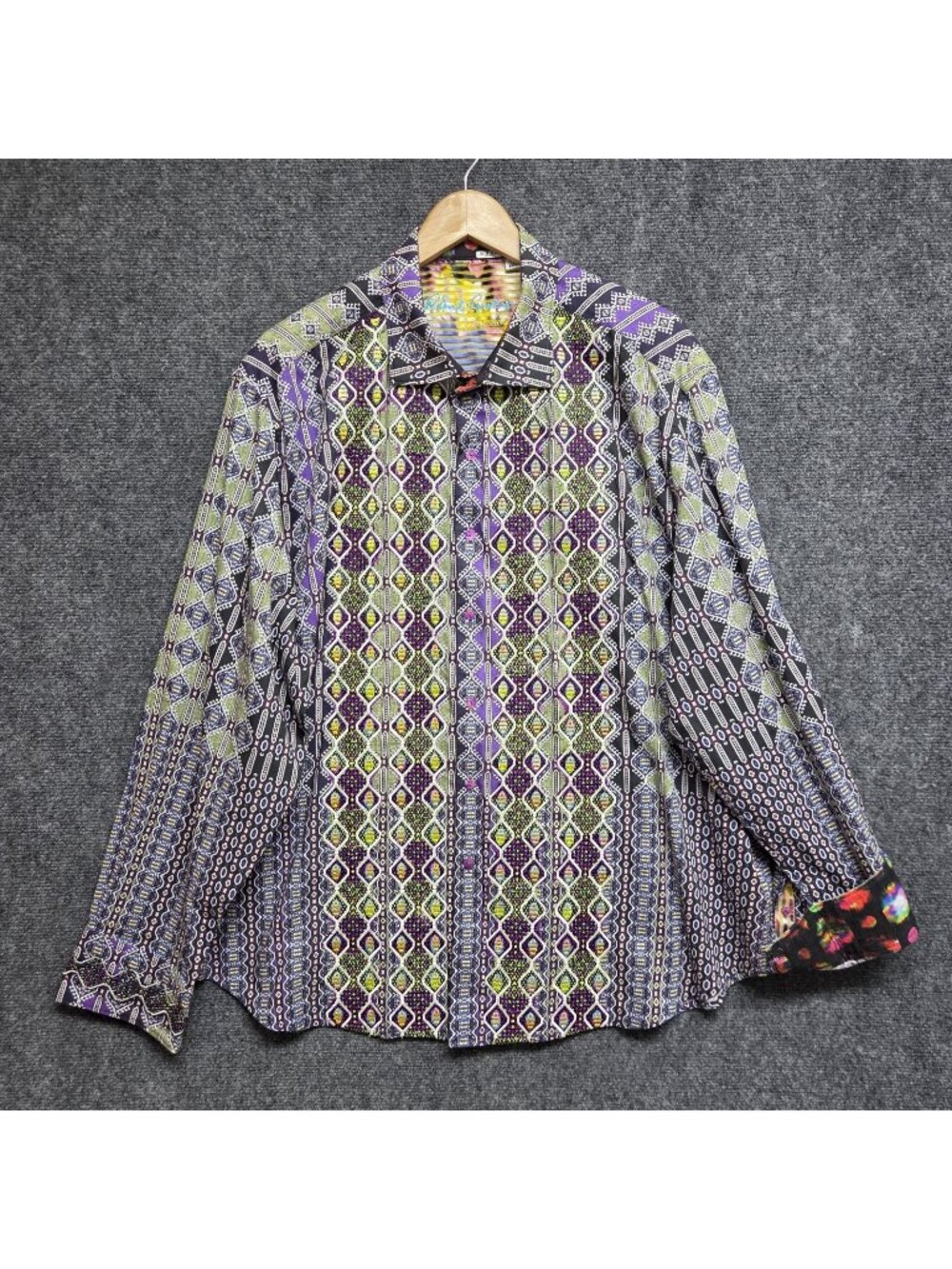 Robert Graham Limited Edition Riverdance Shirt Mens 3XL Flip Cuff Preppy FLAW